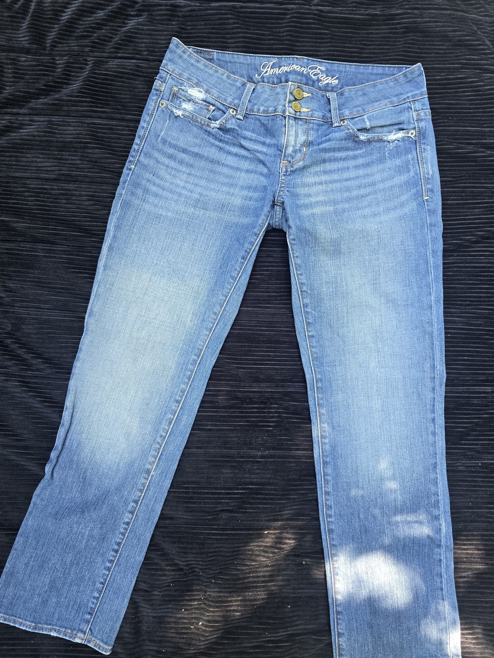 American Eagle Outfitters Light Blue Straight Leg Jeans